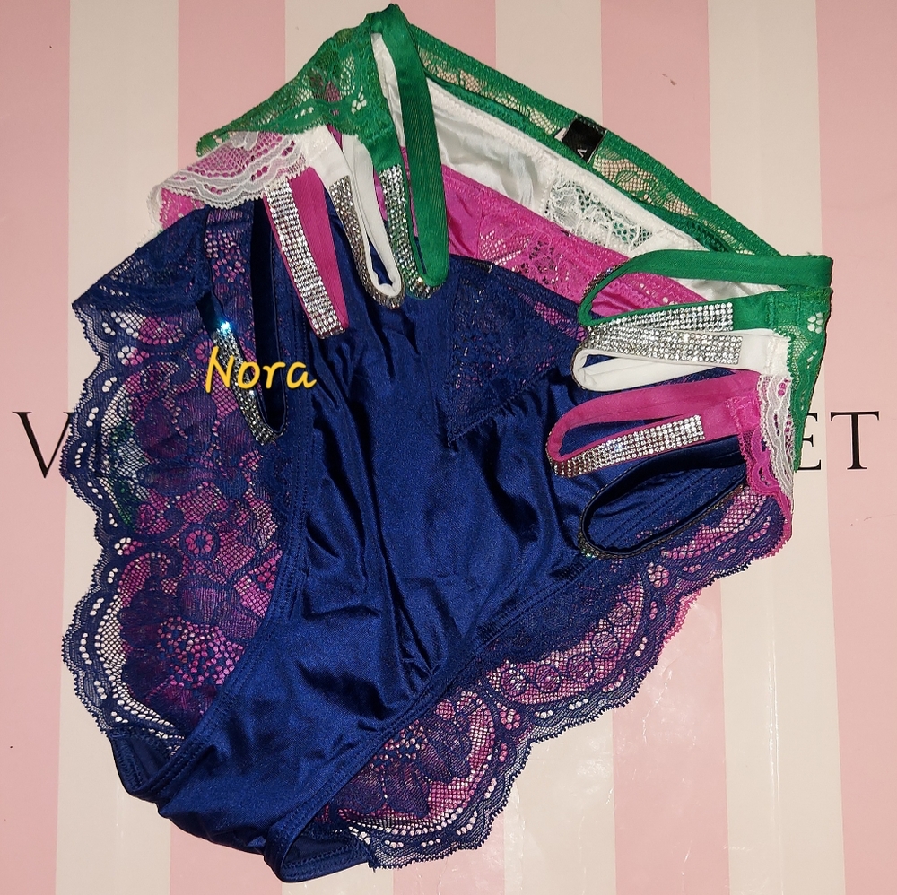 Victoria secret Shine strap Cheeky panties set size Small NWT